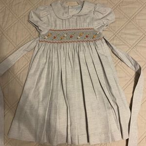 Edgehill Collection Gray Smock Dress
